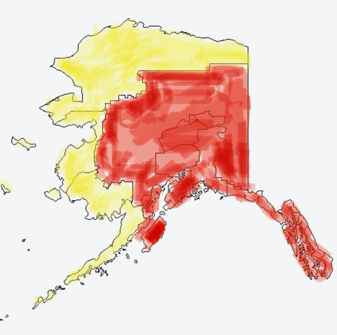 Seth Keshel County Trend Map for Alaska