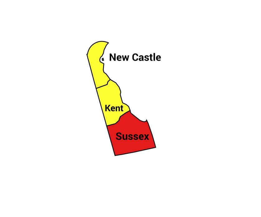 Seth Keshel County Trend Map for Delaware