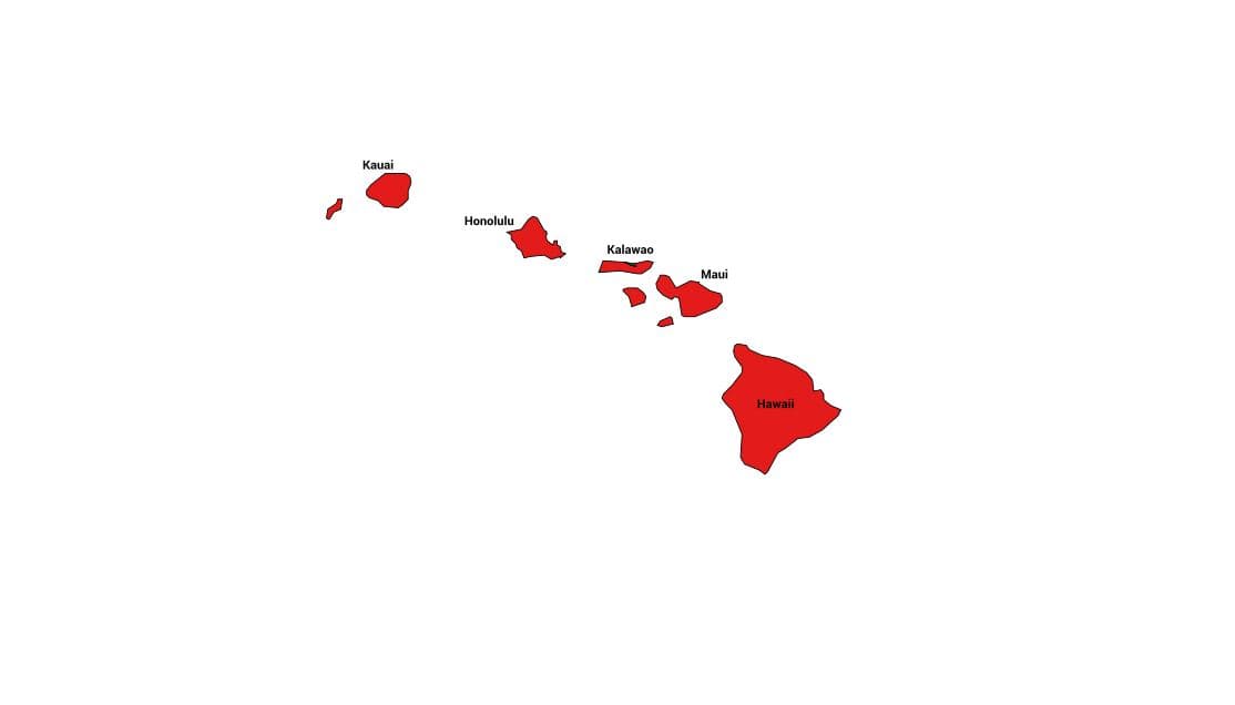 Seth Keshel County Trend Map for Hawaii