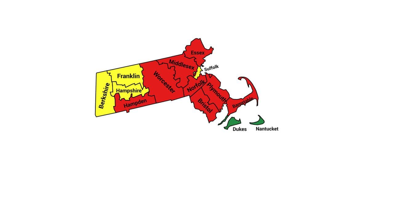 Seth Keshel County Trend Map for Massachusetts